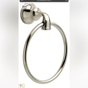 Delta Towel Ring Lorain Collection in Brushes Nickel Finish